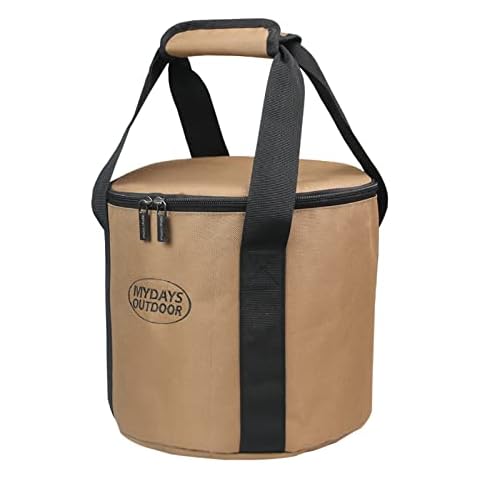 Dutch Oven Tote Bag,Outdoor Portable Fire Pit Bag Heavy Fire Pit Storage Case for Travel & Camping, Black, Bag Only (15inch) Cover