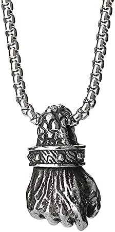 Sandistore125 Diamond Necklaces for Women Necklace Fist Necklace Broken Fist Brav Fist Necklaces Pendants Western