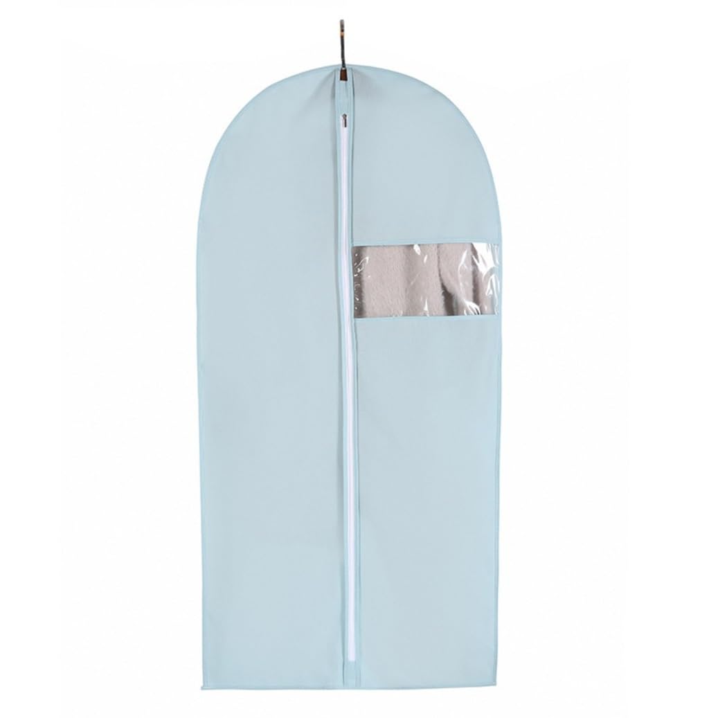 Portatrajes Funda Traje Paquete De 5 Portatrajes Plegables con Ventana Transparente para Viajes Y Almacenamiento En El Armario Funda Ropa Portatrajes Viaje(Blue,60 * 100cm)
