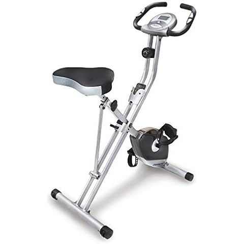 Exerpeutic Folding Magnetic Upright Bike with Pulse Cover