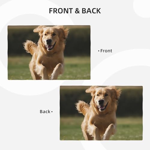 Set de table Golden Retriever facile à nettoyer pour table sans tache - 4