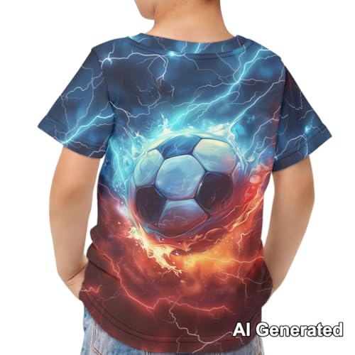 Image of Xhuibop Kids T Shirts for Boys Size 3-16 Girls Short Sleeve Sportswear Active Tops