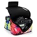USA GEAR DSLR Camera Sleeve (Geometric) with Neoprene Protection, Holster Belt Loop and Accessory Storage - Compatible with Nikon D3400, Canon EOS Rebel SL2, Pentax K-70 and More