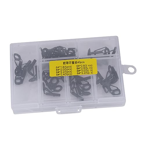 Gogogmee Fishing Rod Guides Set Pcs Fishing Rod Guide Eye Kit Stainless Steel Ceramic Ring