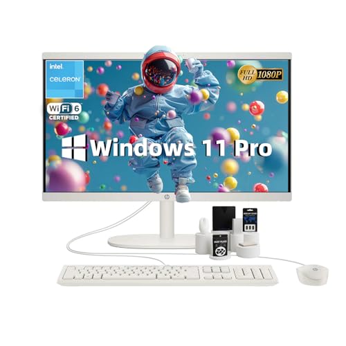 HP All-in-One Desktop Computer • 21.5" FHD Display • Intel Celero...