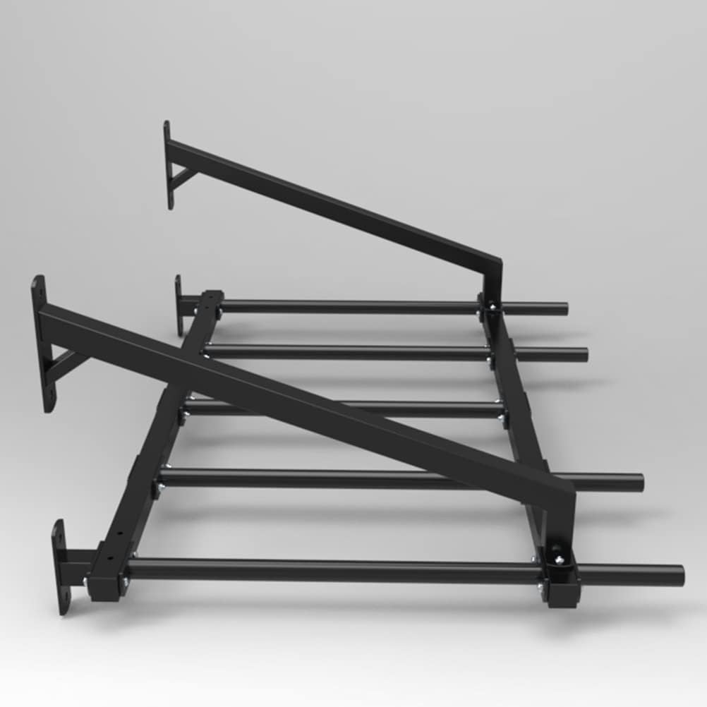 Wall-Mounted Pull-Up Bars/Climbing Frames, Home Gym Corridor Steel Exercise Bars, Multifunctional Strength Training Equipment