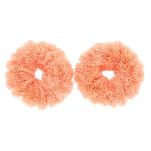 GALPADA 2 Gomas Para El Pelo Moño De Caballo Pelo Rizado Grueso Y Peludo Bandas Elásticas Para El Pelo Para Mujer Diademas Para Niña Diadema De Piel Sintética Cuerdas