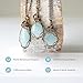 Designs By Nature Gems Natural Aquamarine Necklace for Women - March Birthstone Necklace for Women - Designer Pendant Necklace - 40-60 Carat Aquamarine, Antique Bronze Chain