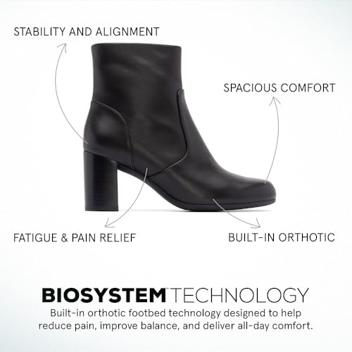 ABEO Tempo Ankle Booties for Women | Fall Boots for Women | Water Resistant Leather | Built-In Orthotic Insole3