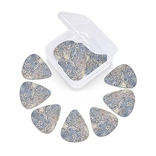 Lot de 12 médiators élégants en forme de fleurs abstraites vintage pour guitare électrique, basse acoustique, cadeau avec boîte - Les Beatles, Paul McCartney, John Lennon, RIngo Starr, George Harrison Lot de 12 médiators élégants en forme de fleurs abstraites vintage pour guitare électrique, basse acoustique, cadeau avec boîte – Image 3