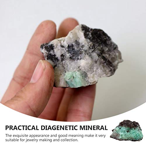Kisangel Pedra de cristal natural mineral, aglomerado de cristal de cura irregular, amostra de esmer