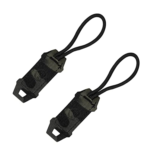 Tirette tactique camouflage multinoir pour fermeture éclair outdoor (Lot de 2)