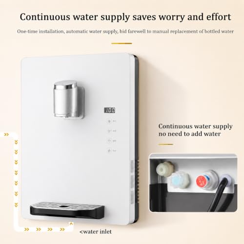Dispensador de agua con control táctil de 2200W seguro de pared 4