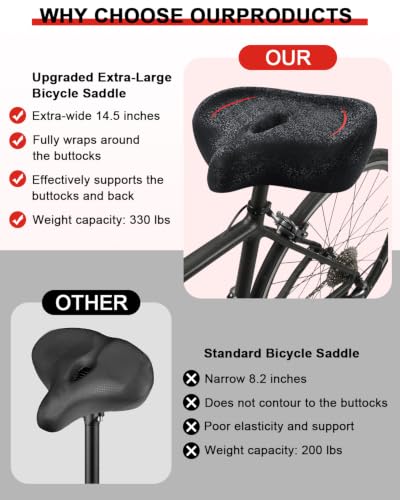 Oversized Dual Shock Bike Saddle