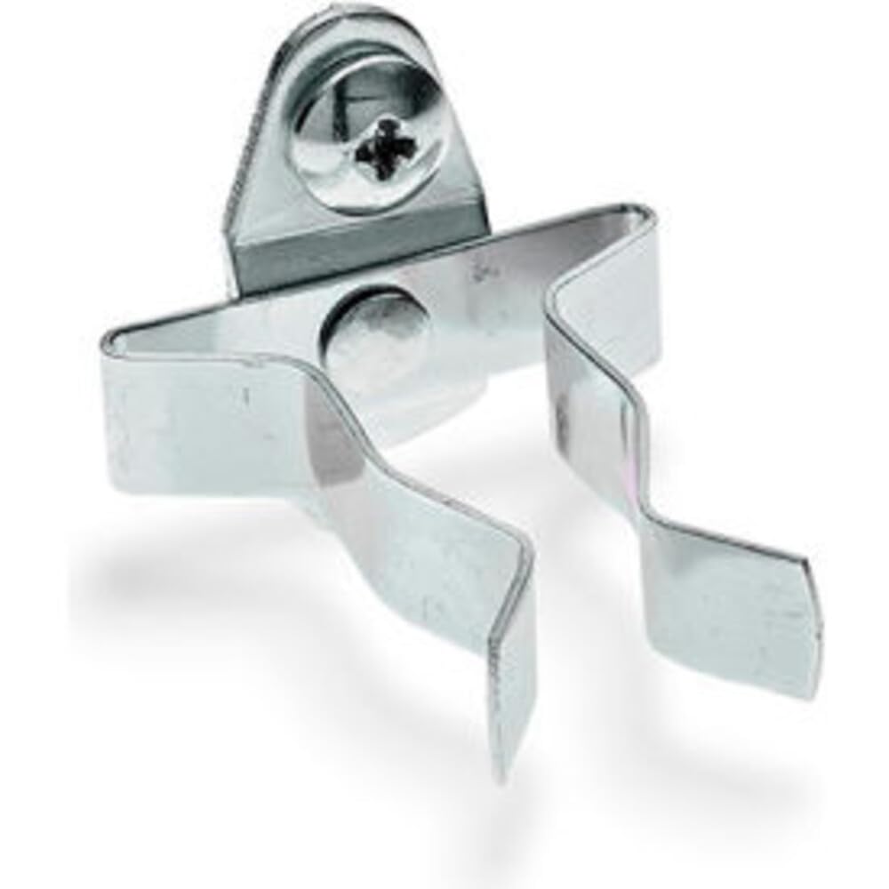 Triton Products Spring Clip Pegboard Hook - 2 1/8", Pack of 10, Chromate Dipped Steel Durahook for 1/8" and 1/4" Pegboards and Duraboards
