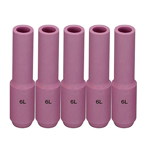 Image of RIVERWELD TIG Alumina Nozzles Ceramic Cups 10N48L #6L 3 /8 inch 9.5mm 10pcs
