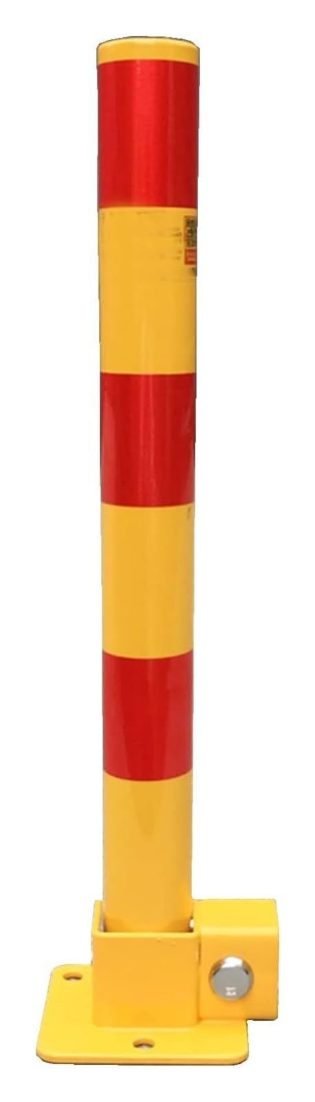 CWCQGH Parking Barrier Post with Lockable Design for Traffic Control and Driveway Safety (Red)