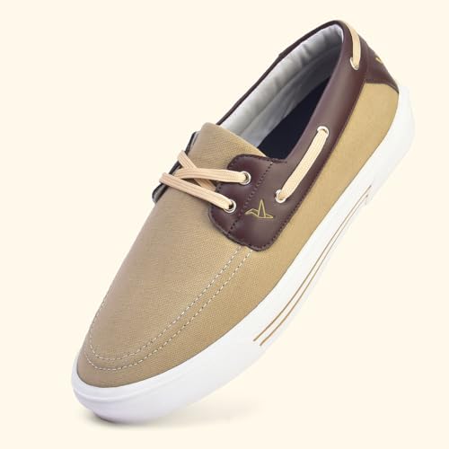 Image of YOHO Sailor Men's Versatile Stylish Breathable Canvas Boat Shoe