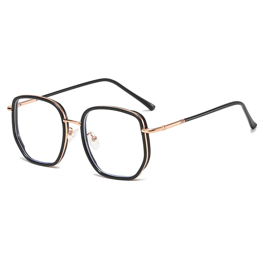 Blue Light Blocking Glasses for Women Men Clear Frame Square Nerd Eyeglasses Anti Blue Ray Computer Screen Glasses