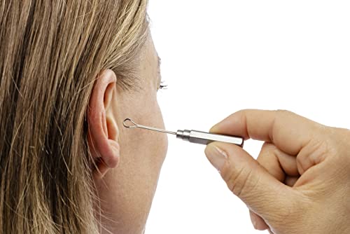 REMOS Ohrreiniger zum hygienischen Entfernen von Ohrenschmalz mit Edelstahlgriff