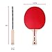 Franklin Sports Ping Pong Paddle Set with Balls - 2 Player Table Tennis Paddle Kit with (2) Paddles + (3) Balls Included - Red + Blue