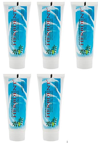 Herbdent Ayurvedische Zahncreme mit Calcium - ohne Flourid - 100{abcc1195ded81109b024895739379242ef98f753cd86e4c29b802bd472f144c7} Vegan - 80 ML (5 x 80 ml) Herbdent Ayurvedische Zahncreme mit Calcium - ohne Flourid - 100{abcc1195ded81109b024895739379242ef98f753cd86e4c29b802bd472f144c7} Vegan - 80 ML (5 x 80 ml)