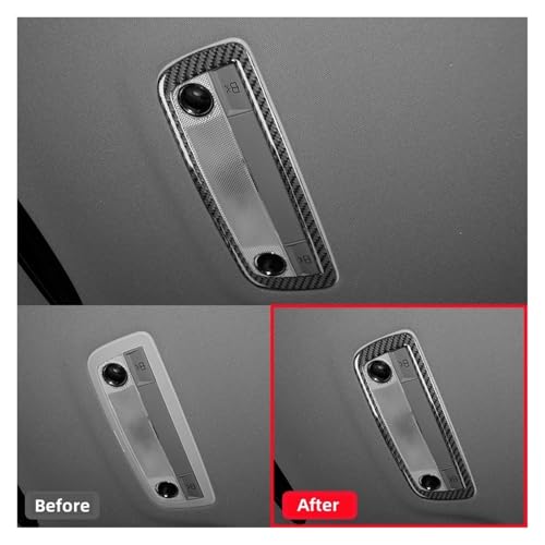 Cubierta de luces de lectura traseras coche Clase C W204 2007-2013 moldura techo 4