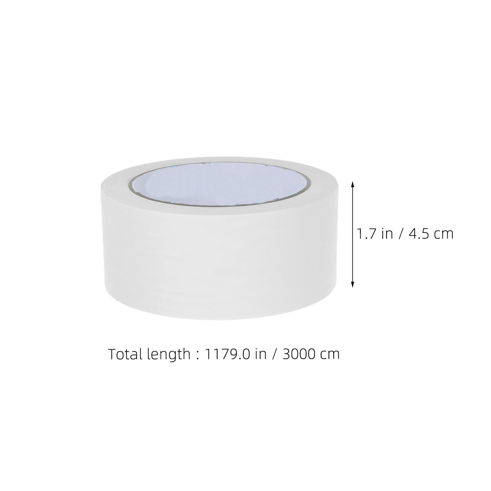 4 Rouleaux Ruban Adhésif Blanc Auto-adhésif Ruban Kraft Recyclable Résistant et Déchirable pour Emballage Scellage de Cartons Déménagement et Expédition Surface Mate Écrivable