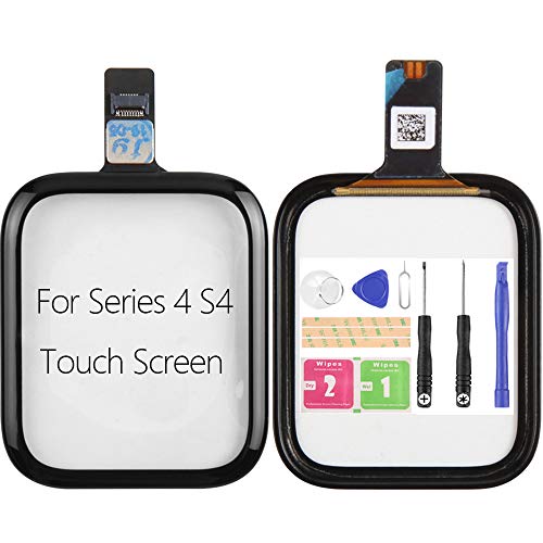 Ya en manzanajugosa.com: Compatible con Apple Watch Series 4 S4 pantalla táctil de 40 mm y 44 mm, kit de lente de cristal de repuesto para pantalla táctil digitalizador (S4 44 mm, negro)
