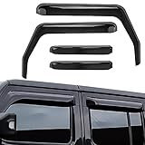 AUXMART Side Window Deflectors Wind Rain Shade Visor Guard for Jeep Wrangler Window Rain Guards for...