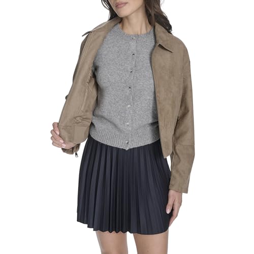 Image of Levi's Women's Faux Leather Bomber With Laydown Collar