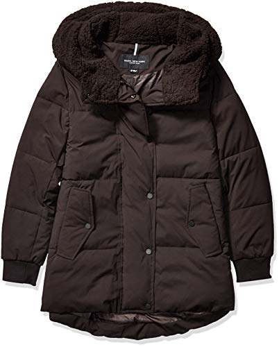 Marc New York By Andrew Marc Women's Sarawee Hooded Parka Jacket, Black, X-Small #TOP3