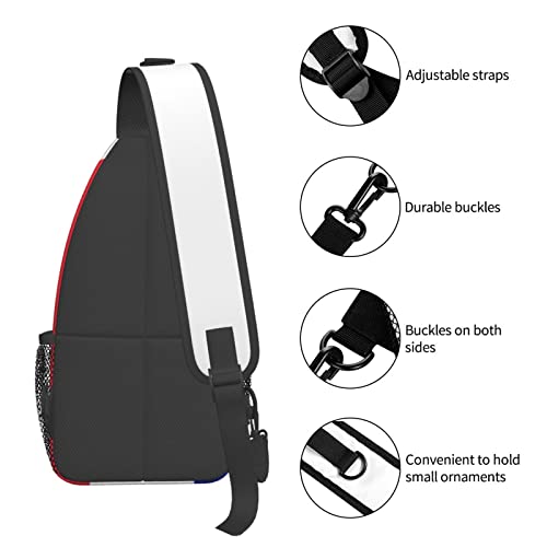 Mochila bandolera Francia para pecho unisex miniatura 6
