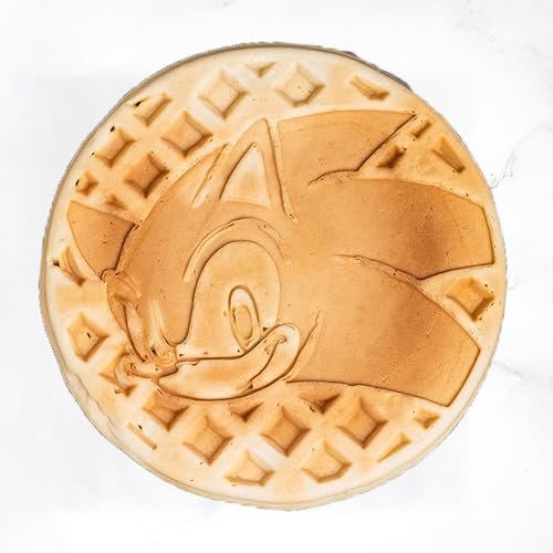Image of Uncanny Brands Sonic the Hedgehog Waffle Maker - The Speedy Hedgehog on Your Waffles