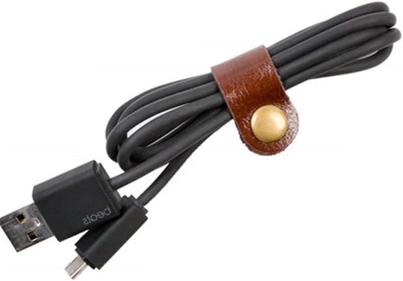 Cord Organizer,Cord Keeper,Cable Organizer USB Holder,Cable Management,Cable Straps,Earbud case,wrap Headphone,Headset Winder,Phone Earphone Clips Ties,Stocking Stuffers for Men Gifts Leather