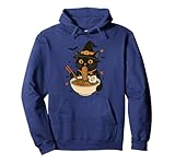 Spooky Black Cat Witch Ramen Pumpkin Halloween
