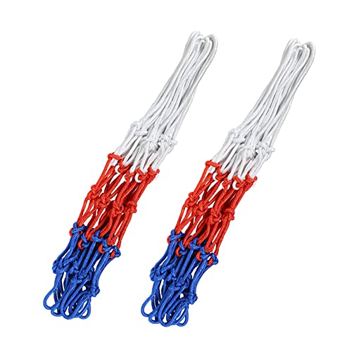 Allansing Basketball Net Replacement Heavy Duty Outdoor Premium Quality Professional All Weather Anti Whip Fits Standard Indoor Or Outside 12 Loops Rims 2Pack Polyester Rope Diameter 5.5Mm #TOP3