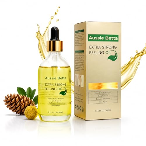 Aussie Betta Extra Strength Body Peeling Oil for Dark Spots & Uneven Skin Tone Exfoliating Body Oil with Salicylic Acid Licorice Root & Centella Asiatica (1 Pack)
