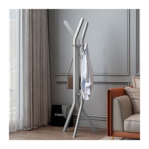 WYUYIWH Perchero, perchero de madera independiente, para sala de estar, perchero de madera de goma, colgador creativo para el hogar, oficina, pasillo, entrada, soporte para árbol (color: D)