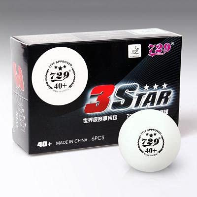 MRINS 729 Seamless Table Tennis Balls 3 Star 40 + ITTF Approved | Power & Spin | Bounce Roundness and Excellent Durability,Pack of 06 (B094N8VQDS) Amazon Price History, Amazon Price Tracker