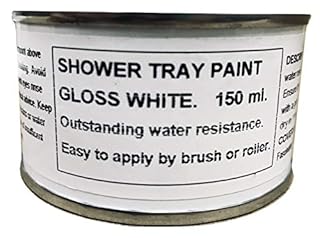 Fascinating Finishes Ltd 1 x 150ml Gloss White Shower Tray And Bath Paint