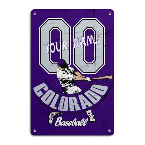 Image of ANTKING Colorado Metal Sign Custom Sign Decor for Men Youth Boy Gifts