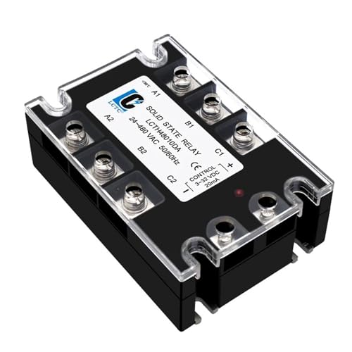 Relais à semi-conducteurs triphasé 80A 3 phases SSR commande DC AC - 2