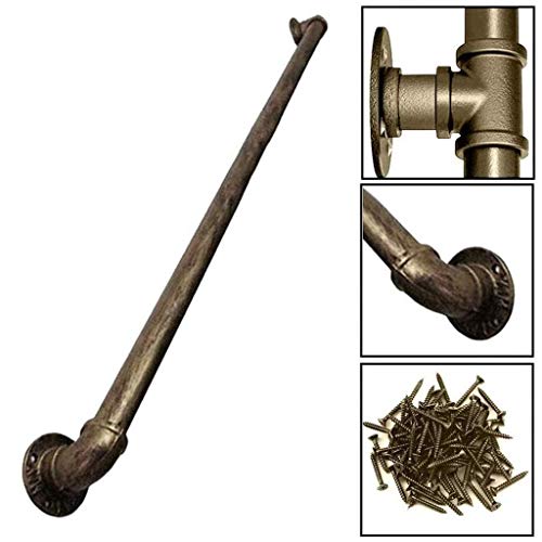 Barandilla Retro De Hierro Forjado para Escaleras Escalones para Interiores Y Exteriores, Escaleras De Bronce Vintage Barandilla Barandilla Kit De Barandilla, Niños Ancianos Discapacitados P