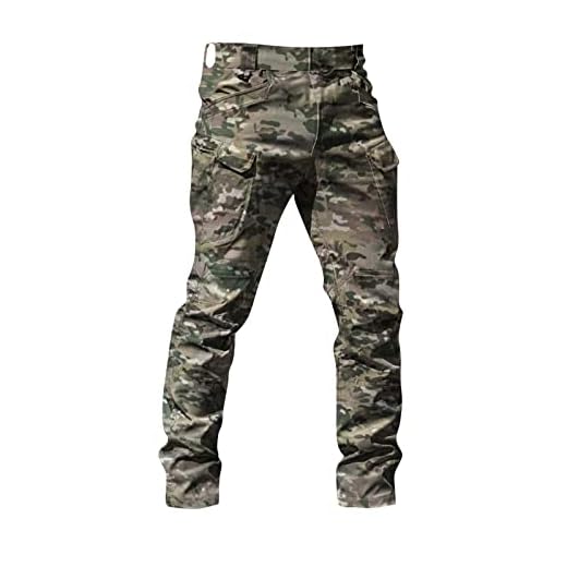 Jean De Travail Homme Bleu Pantalon Militaire Tactique Cargo Doublé Polaire Multicolore XL