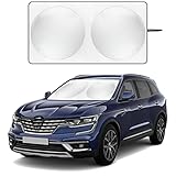 Siapupy Windshield Sun Shade with Storage Pouch for SUVs, Durable 190T Polyester Sun Shield for Front Window, Portable Carry Car Accessories, Standard (63 inches x 34 inches)