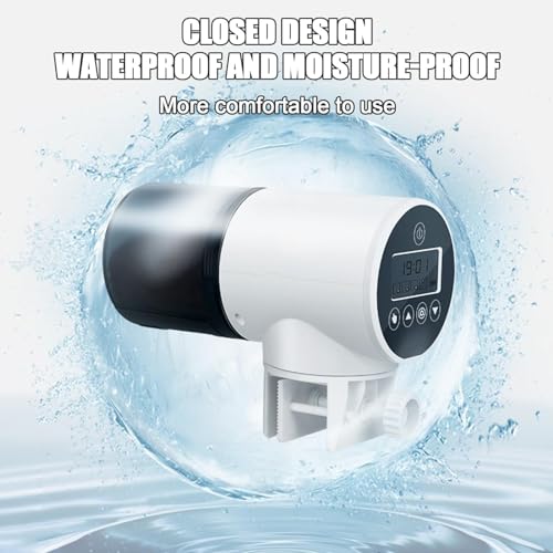 Aquarium Automatic Fish Feeder, Electric Aquarium Feeder With Smart Timer, Smart Dispenser For Fish Tank,Fish Tank Food Feeder With 200ML Feed Box, Fish Food Dispenser For Small Tank - Image 5