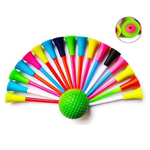 Golf-Tees-Plastic-Sonwaha-50-PCS-Profesionales-de-Golf-de-Color-Aleatorio-para-Golfistas-Durable-tee-Golf-de-Castillo-para-Driver-Golf-Estera-de-Practica-de-Golf73-mm