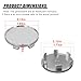 YoRise 4PCS Car Wheel Center Caps, Snap-in ABS Rim Center Hub Cap with 54mm/2.13in Outer Diameter 47mm/1.85in Inner Diameter, Wheel Centre Cover Replacement Accessory for Car, Truck, SUV (Silver)