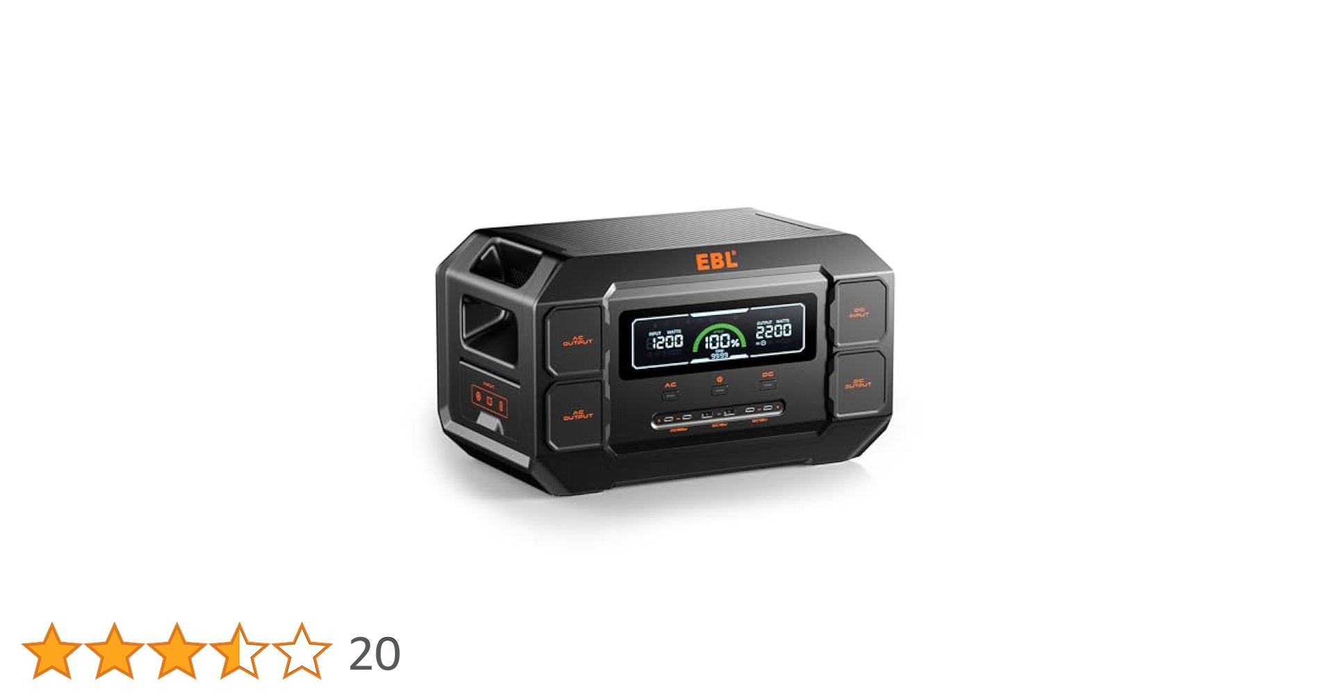 EBL ポータブル電源 リン酸鉄1126.4Wh 75分満充電 Amazon.co.jp: EBL ポータブル電源 リン酸鉄 長寿命 1126.4Wh 75